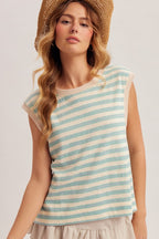 Striped Sleeveless Top