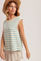 Striped Sleeveless Top