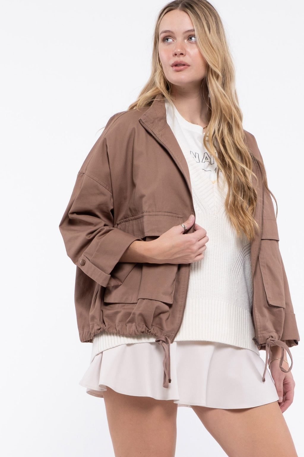 Cocoa Utility Jacket - Extended Size