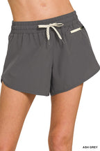 Soft Lined Shorts - Ash Gray