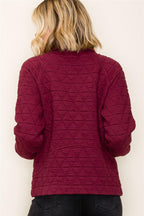 Burgundy Pull Over