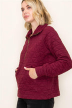 Burgundy Pull Over