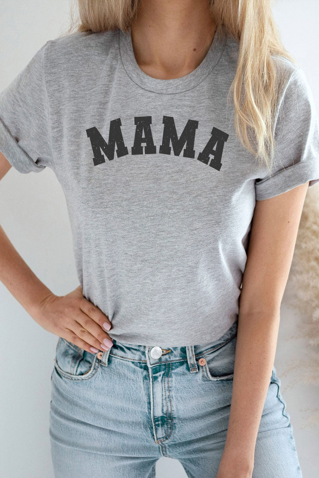 Mama Tee - Heather Gray