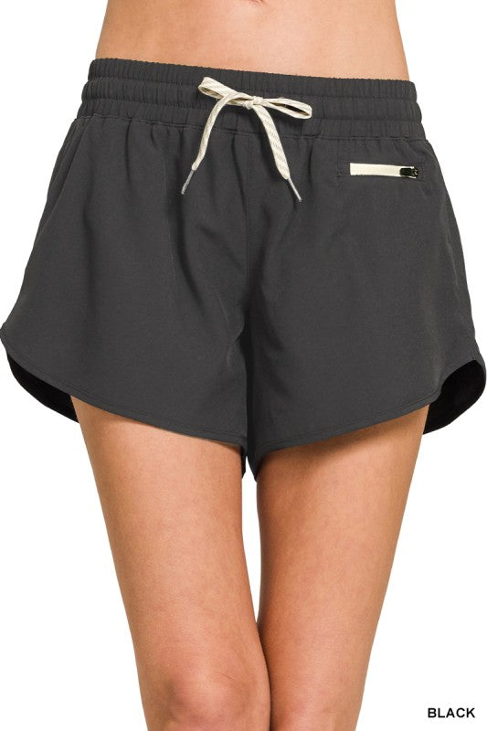 Soft Lined Shorts - Black