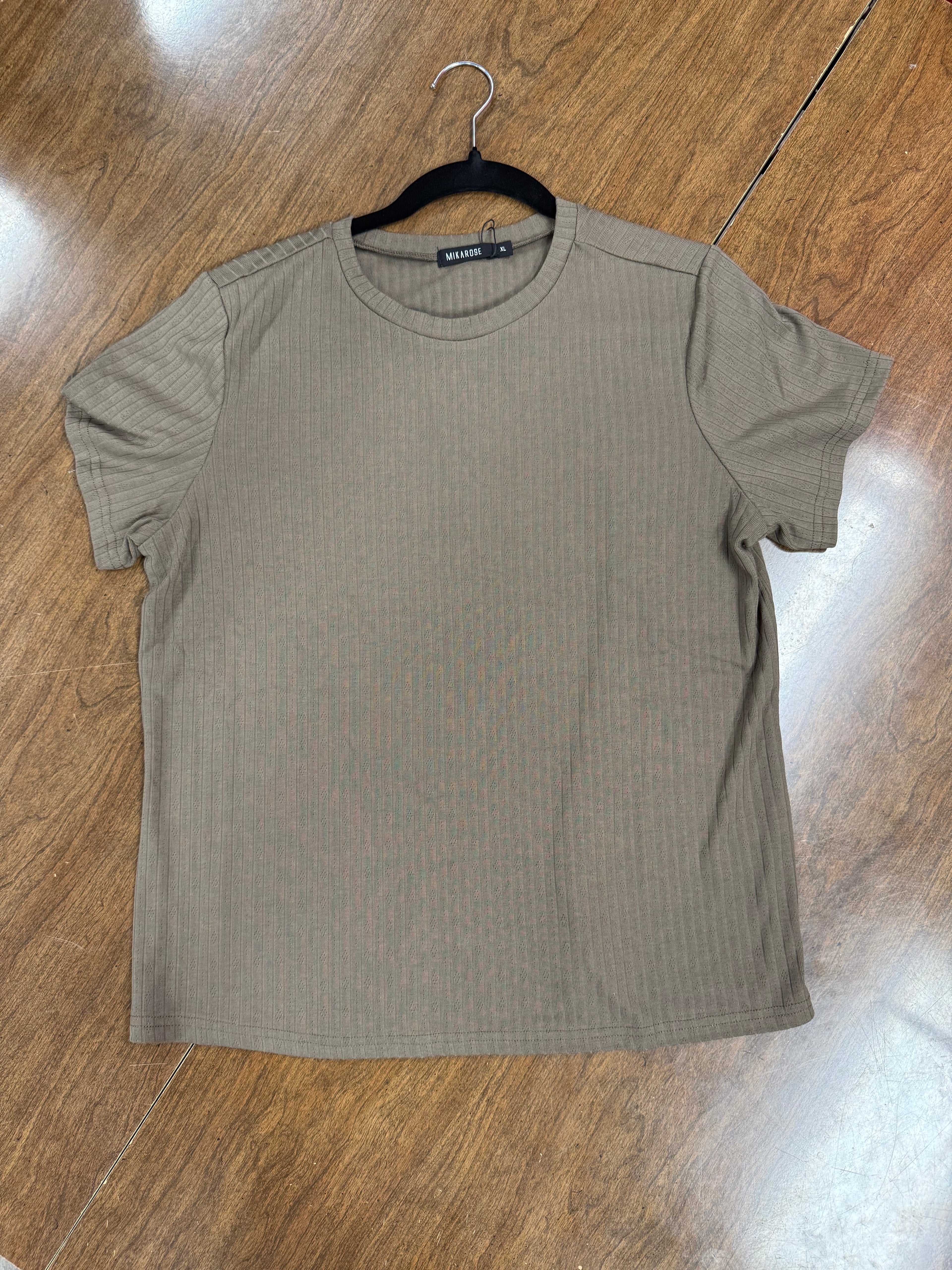 Pointelle Tee - Chocolate Malt
