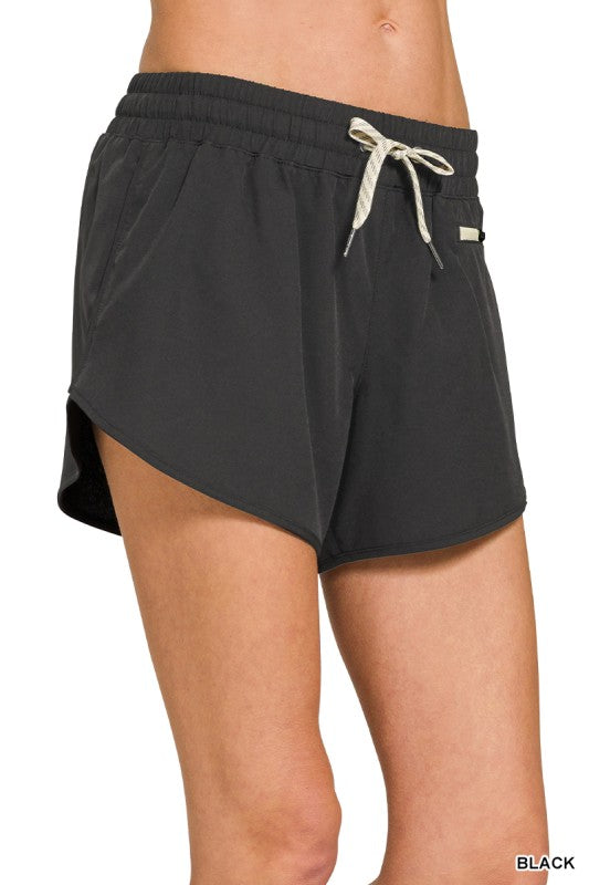 Soft Lined Shorts - Black