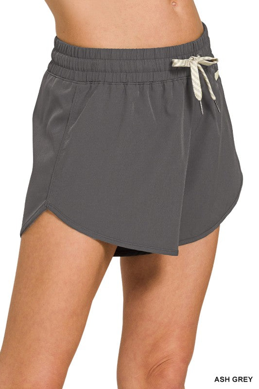 Soft Lined Shorts - Ash Gray