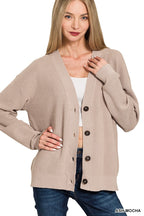 Basic Cardigan - Ash Mocha