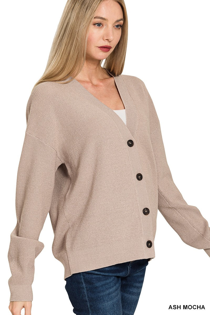 Basic Cardigan - Ash Mocha