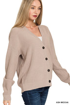 Basic Cardigan - Ash Mocha