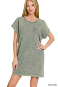 Cotton T-Shirt Dress - Ash Jade