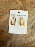 Square Hoop - Gold