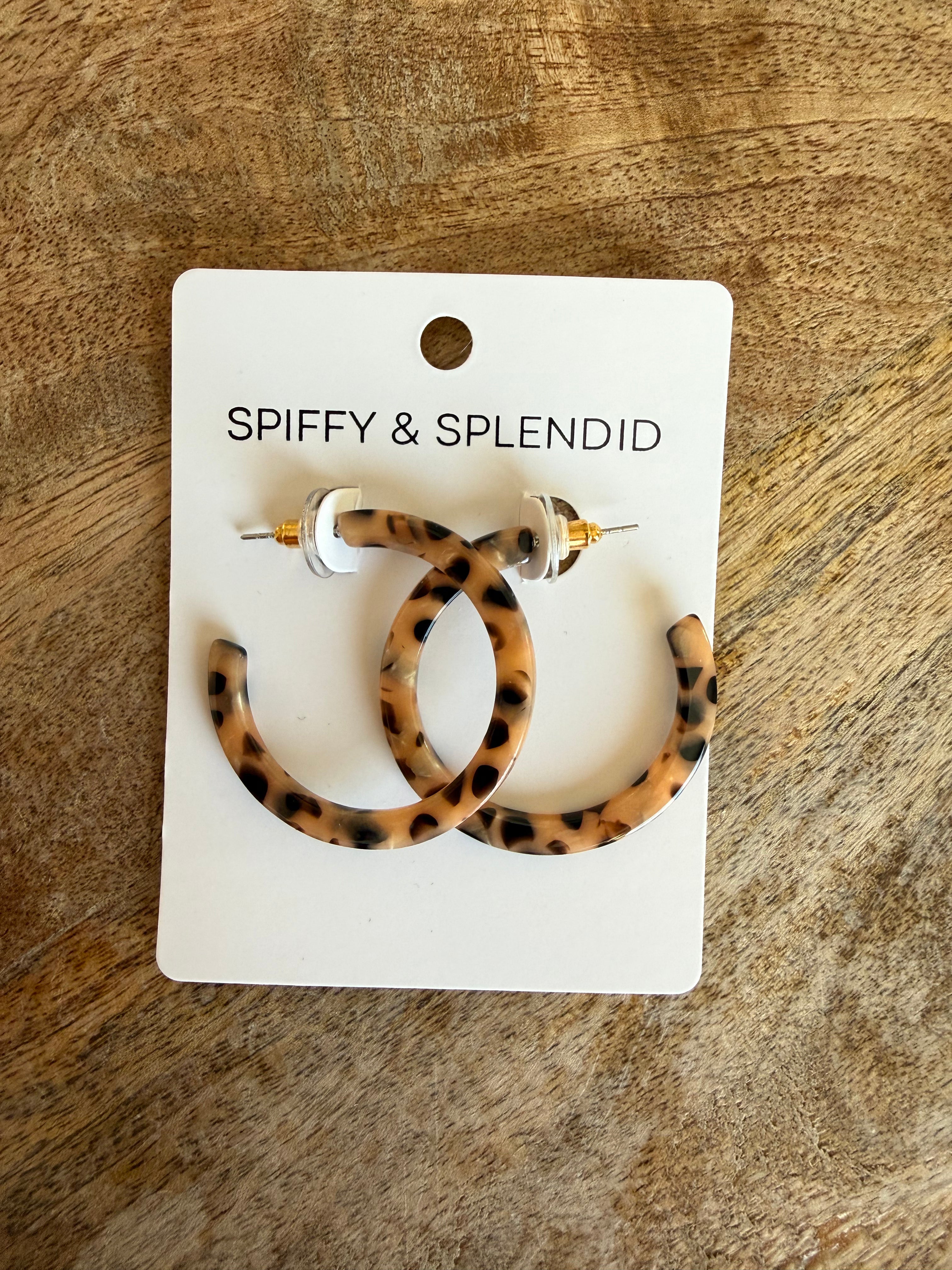 Medium Hoop Earring - Tortoiseshell