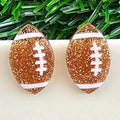 Glitter Football Earring