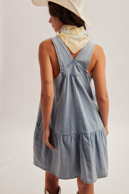 Overall Denim Dress