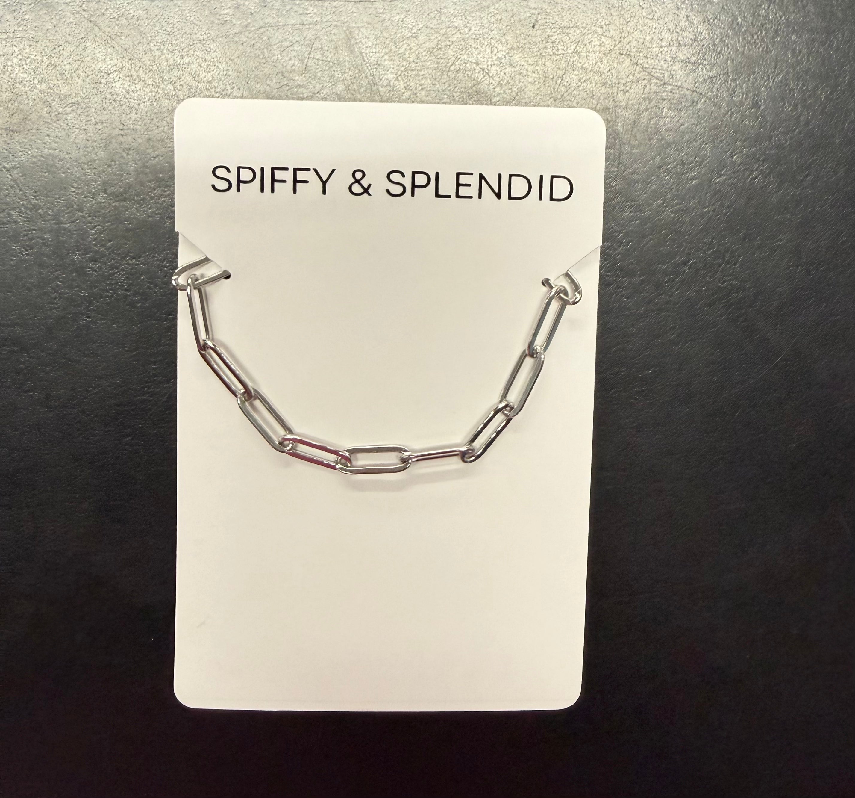 Small Paperclip Bracelet - Silver