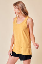 Scoop Neck Tank - Mustard