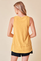 Scoop Neck Tank - Mustard