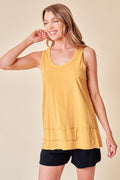 Scoop Neck Tank - Mustard