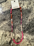 Stone Necklace - Fuchsia