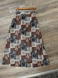 Bandana Patchwork Maxi Skirt