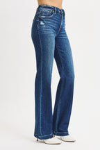 Risen Straight Leg Jeans - Dark Wash