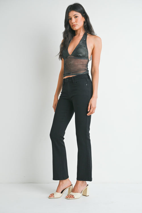 Bootcut Jeans - Black - Petite