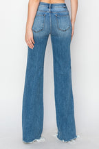 Risen Wide Legged Jeans - Medium Wash - Extended Size