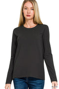 Basic Long Sleeve Tee - Black