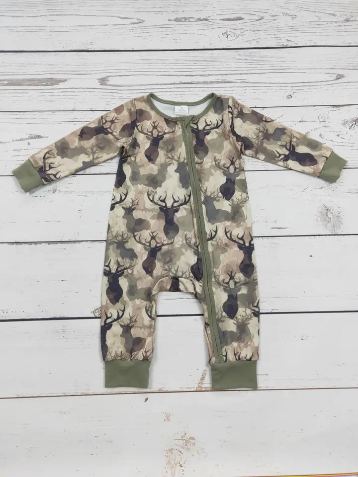 Zip Up Sleeper - Camo Deer
