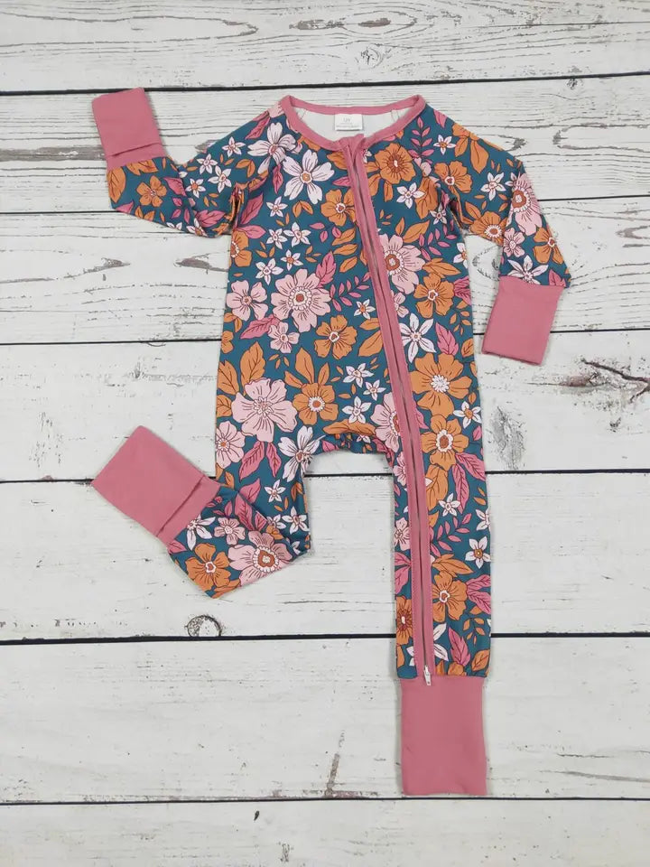 Zip Up Sleeper - Pink Floral