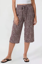 Skimmer Pant - Maroon Floral