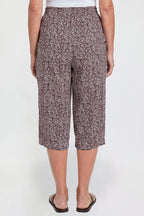 Skimmer Pant - Maroon Floral