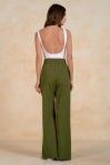 Pleated Drawstring Pant - Olive