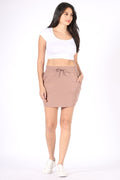 Fleece Skirt w/Pockets - Mocha