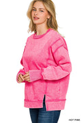 Fleece Crewneck - Hot Pink