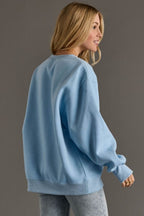 Lazy Lake Day Crewneck - Lt. Blue