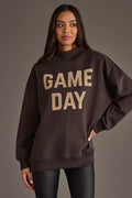 Game Day Mockneck - Brown