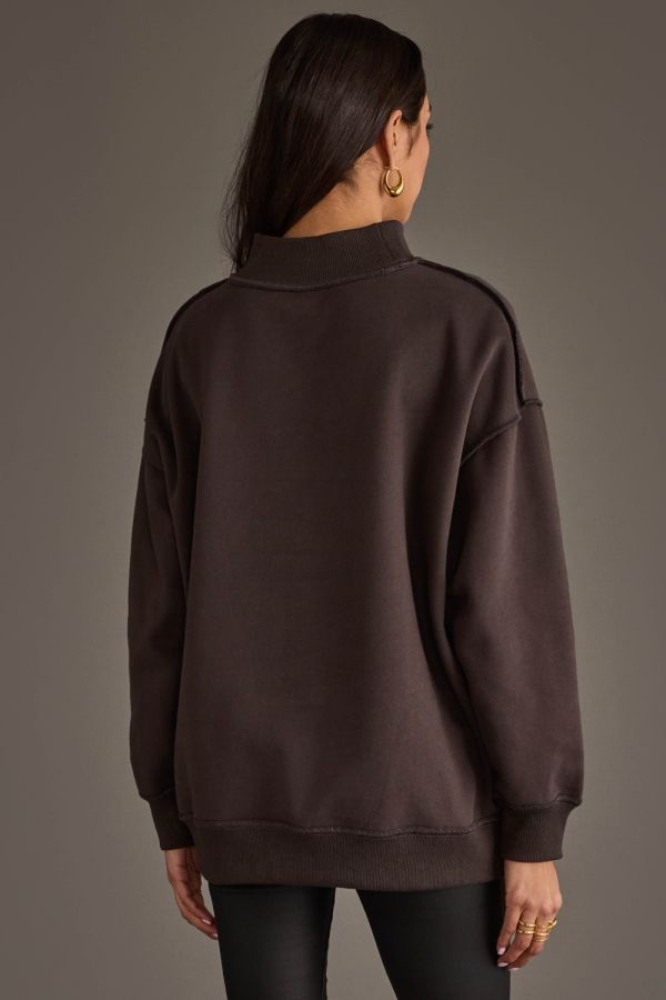 Game Day Mockneck - Brown