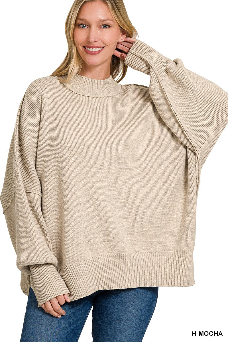 Oversized Sweater - Mocha