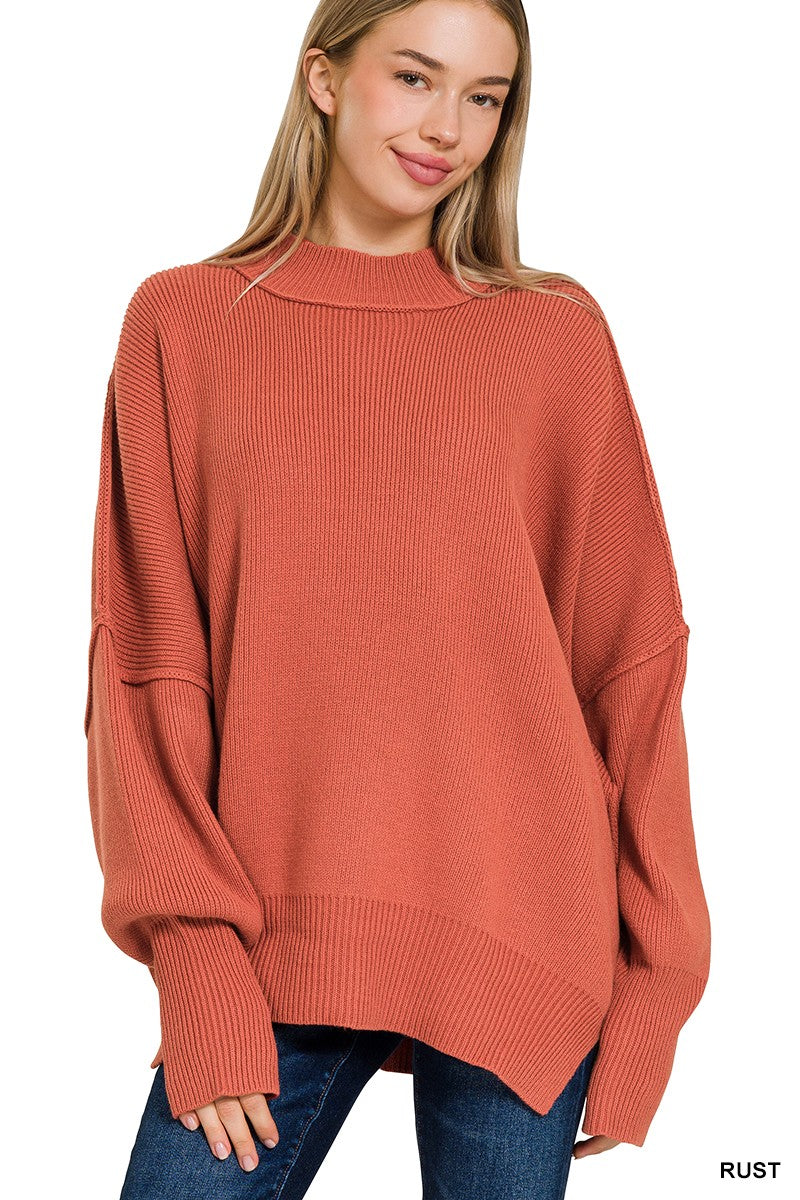 Oversized Sweater - Rust