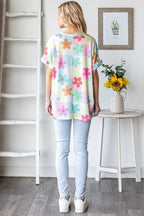 Floral Short Sleeve Tee - Extended Size