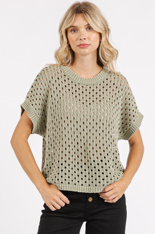 GreenTea Knit Top