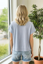 Crewneck Shortsleeve Tee - Light Blue