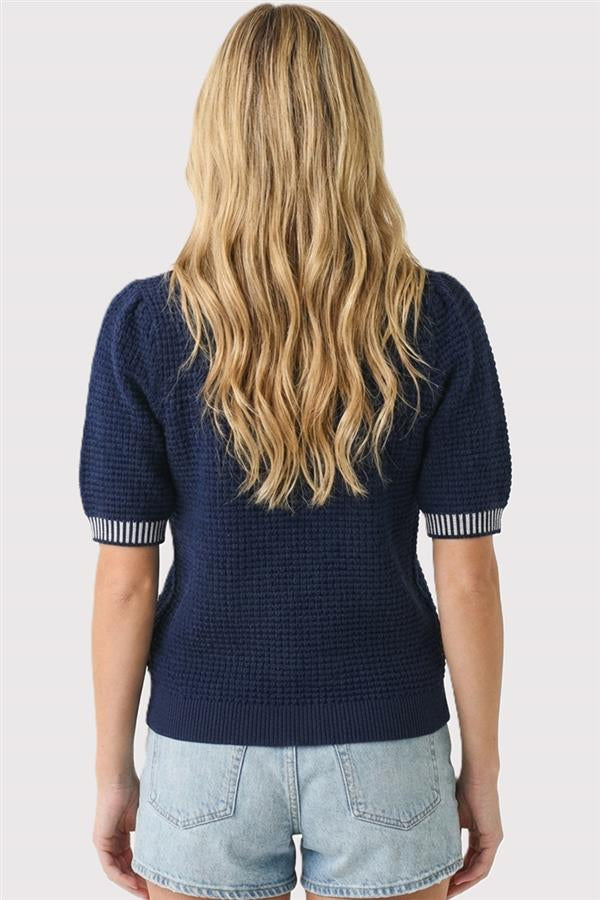 Waffle Sweater Tee - Jade