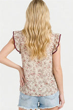 Smock Neck Blouse - Pink