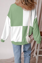 Colorblack Henley Sweater - Grass Green - Extended Size