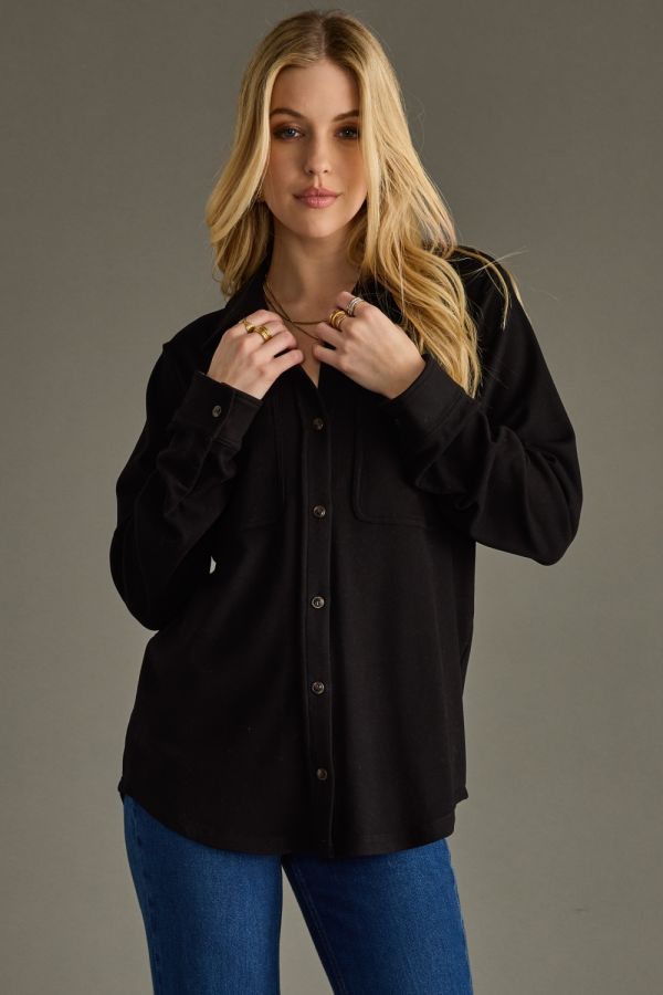 Super Soft Button Down - Black