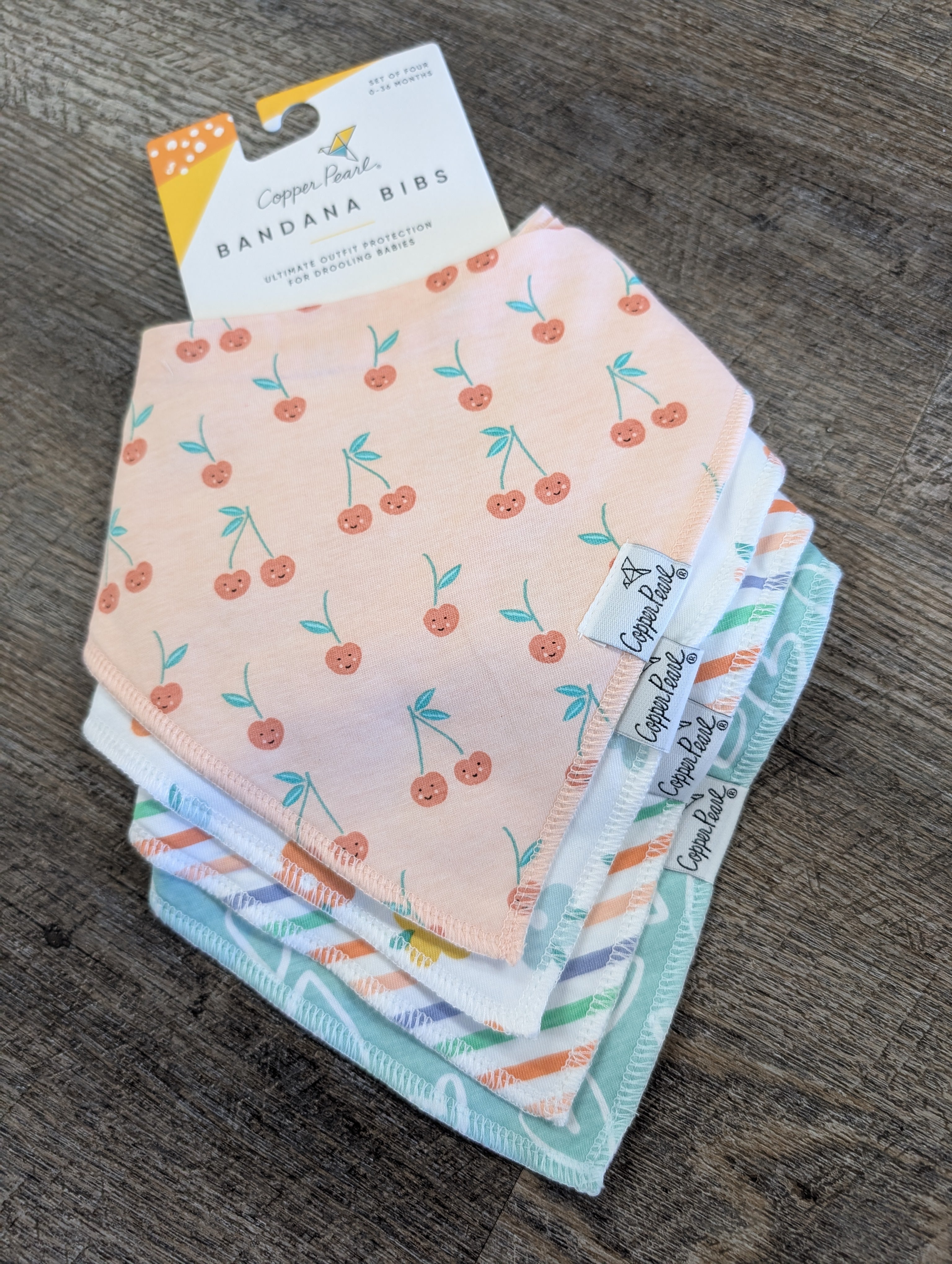 Cherry - Bandana Bib Set