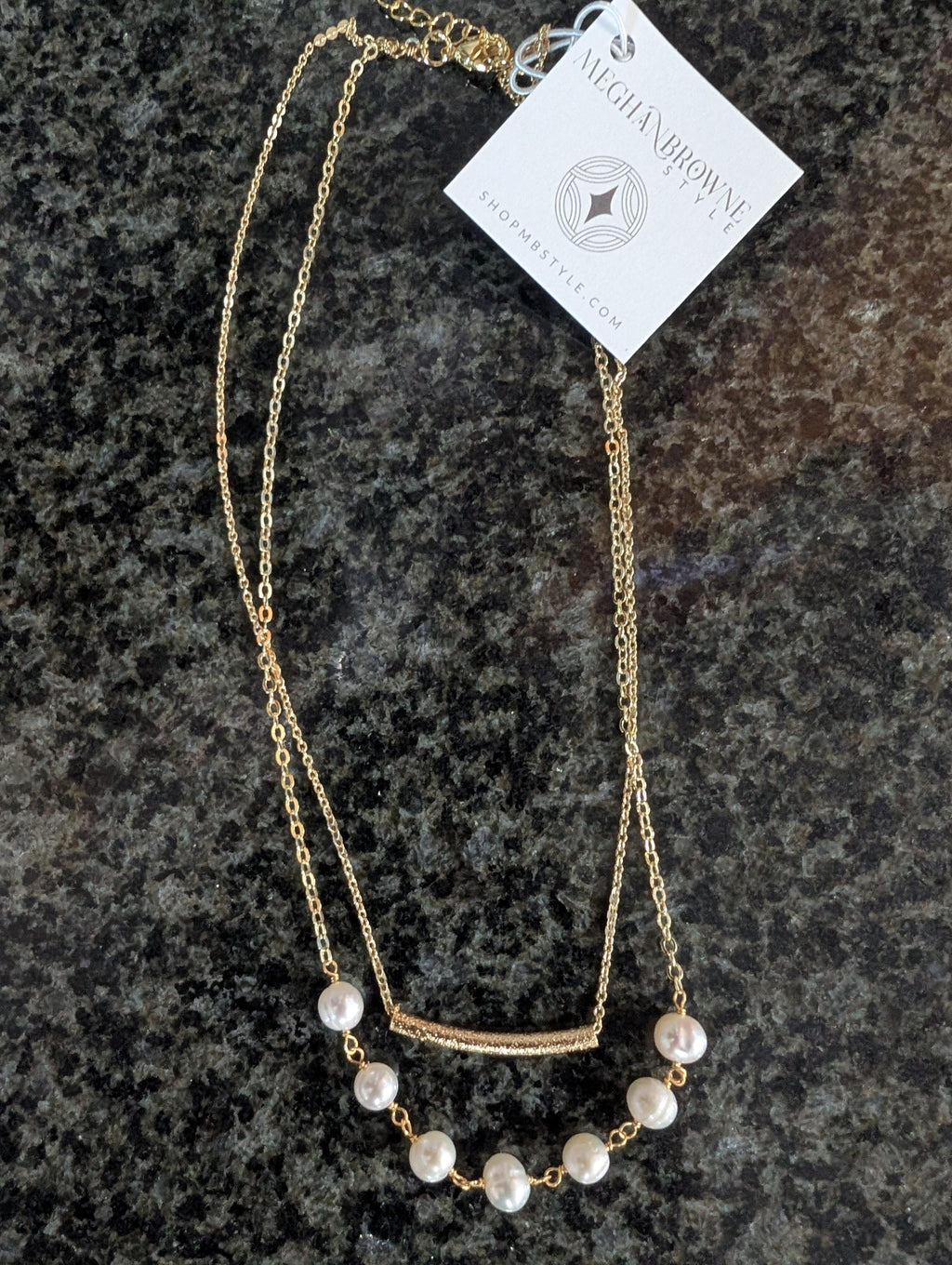 Boxi Gold Pearl - Necklace
